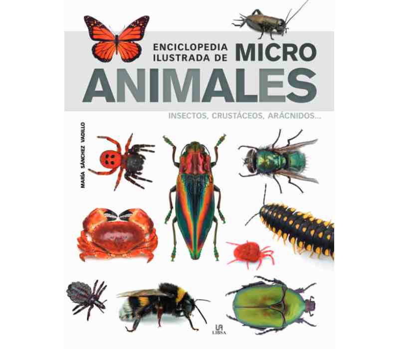 Enciclopedia ilustrada de microanimales, insectos, crustáceos, arácnidos...